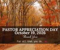 Pastor Appreciation Sunday